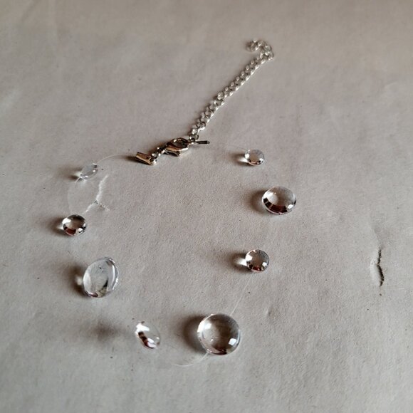 NWT WATER DROP NECKLACE/BRACELET AND EARRING BUNDLE - Picture 5 of 11